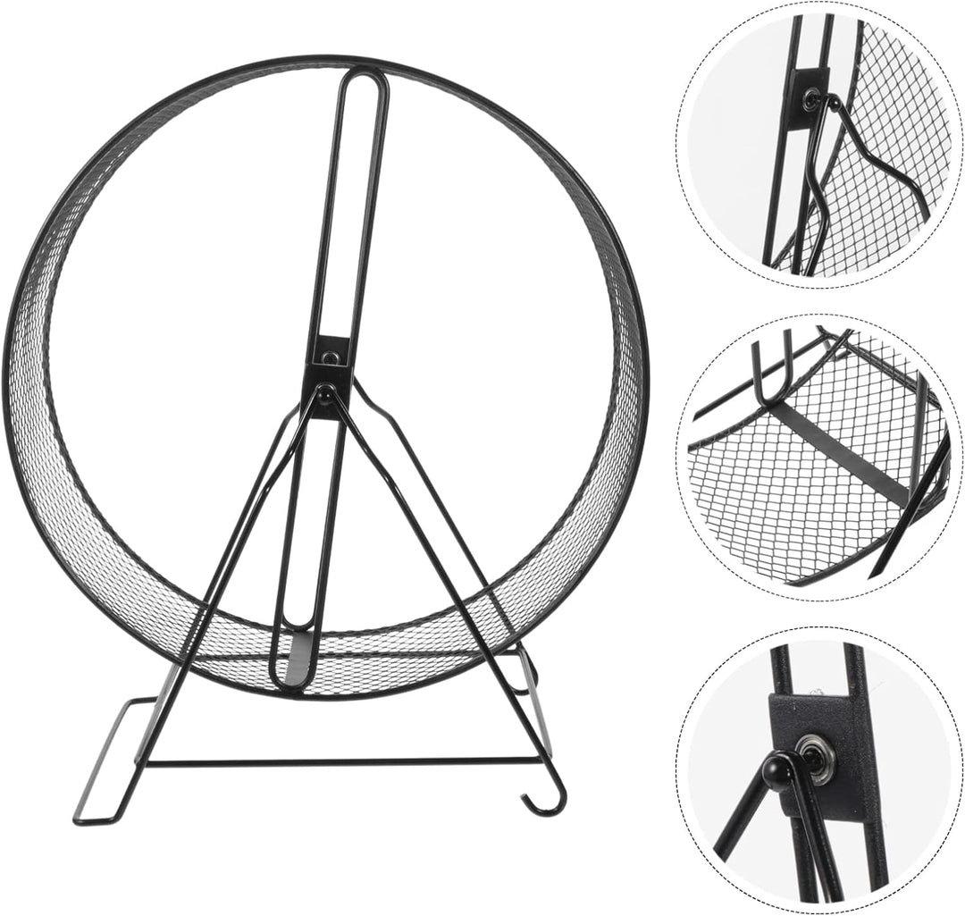 Mikikit Laufrad Für Hamster Leises Hamsterrad Rennmausrad Drahtgeflecht Laufrad Mit Eisenhalterung S