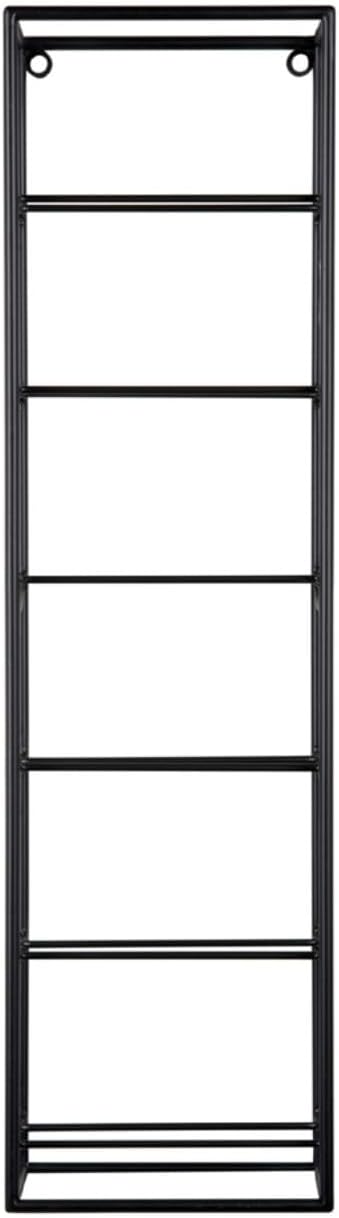 Present Time Weinregal Single - Schwarz - 18x11.5x66cm - Rechteck - Eisen - Weinregal für Flaschen -