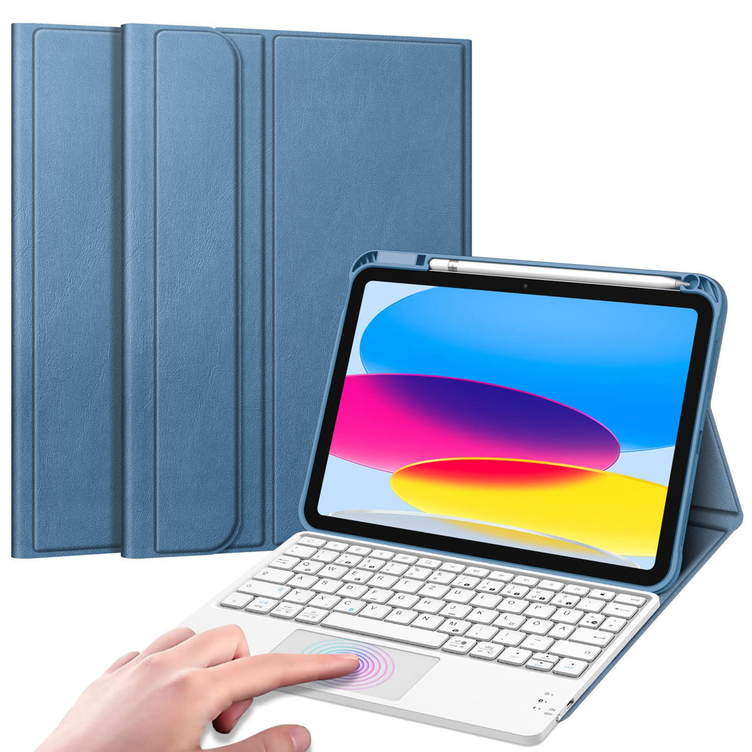 Fintie Tastatur Hülle für iPad 10. Generation 2022, iPad 10 Generation Hülle mit magnetisch Abnehmba