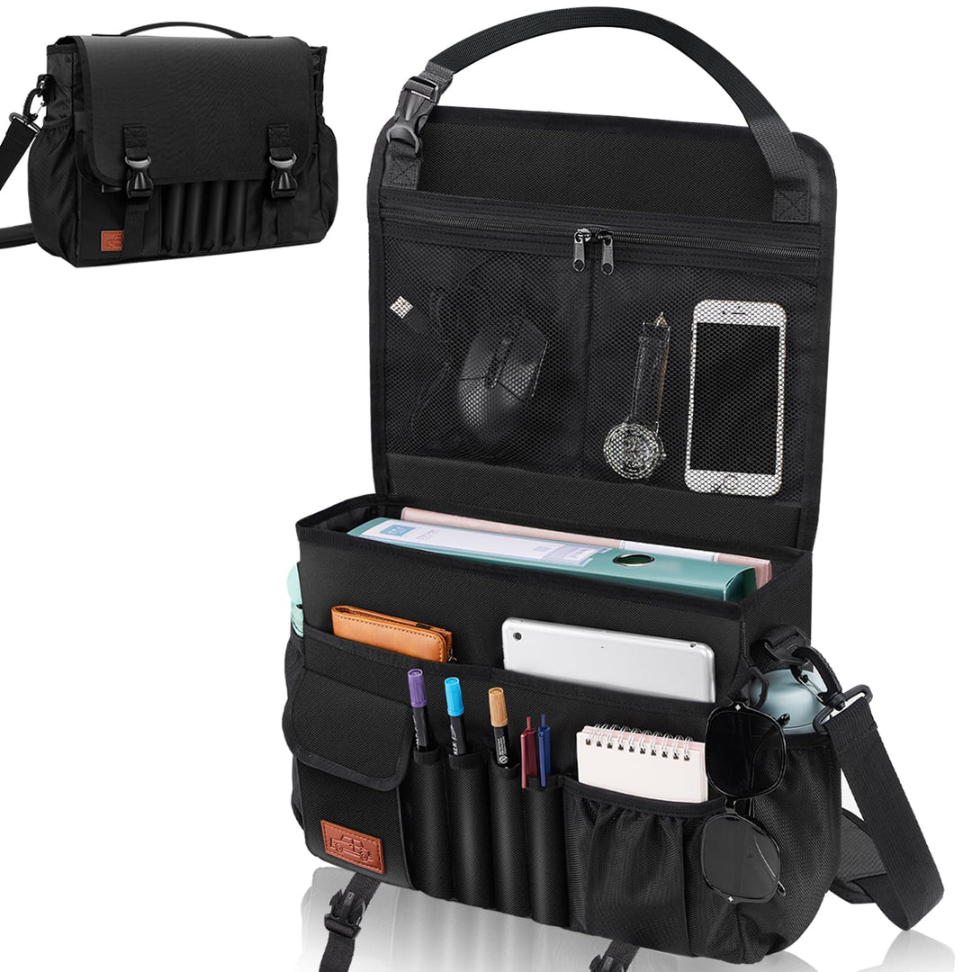 Eurhomewit Autositz Organizer Vordersitz, 2 in 1 Auto Organizer Aktentasche Herren mit Separater Tas