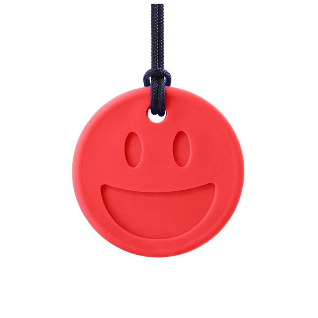 ARK Smiley Kauhalskette – Kauanhänger aus Silikon – 3 Stärkegrade – BPA-frei – Sicherheitsverschluss