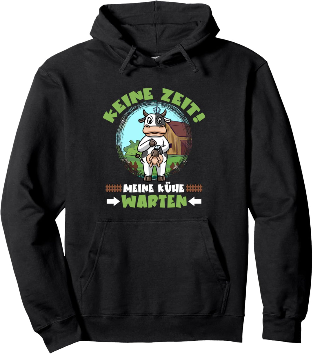 Meine Kühe Warten Kuhhalter Bauernhof Landwirt Kuh Pullover Hoodie