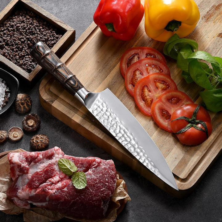 Kitory Kochmesser 20cm, Profi Küchenmesser Chefmesser Ultrascharf aus hochwertigem rostfreiem Edelst