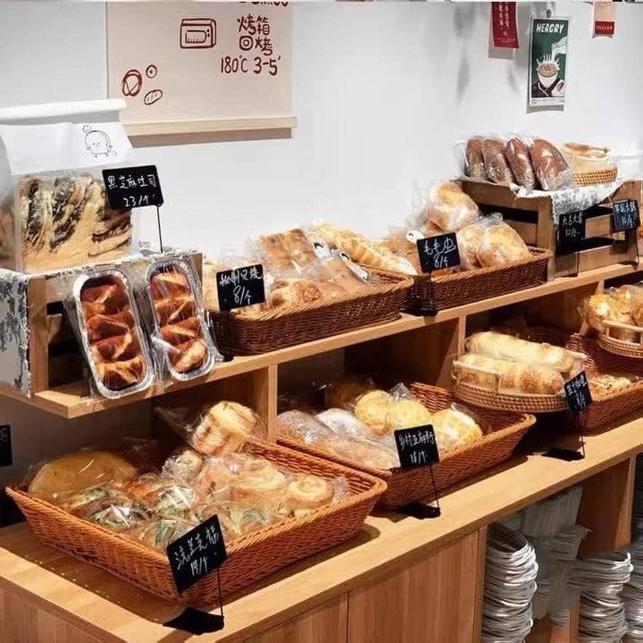 2 Packungen 15,7 Zoll Brotkörbe zum Servieren,Rechteckige Körbe zur Aufbewahrung,Weidenkörbe (Grosse