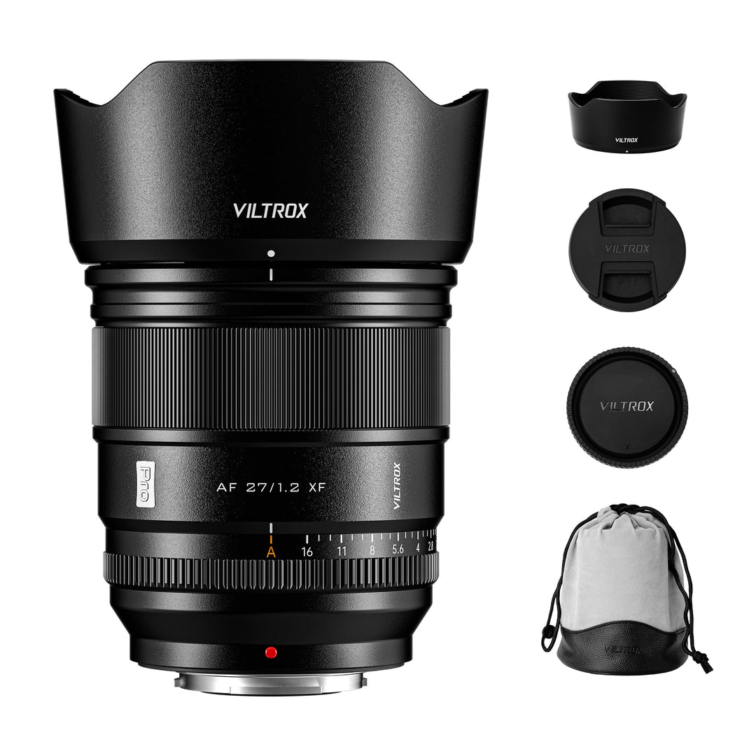 VILTROX AF 27mm F1.2 Pro APS-C-Objektiv für Fuji X-Mount, AF 27 f/1.2 Weitwinkelobjektiv grosser Ble