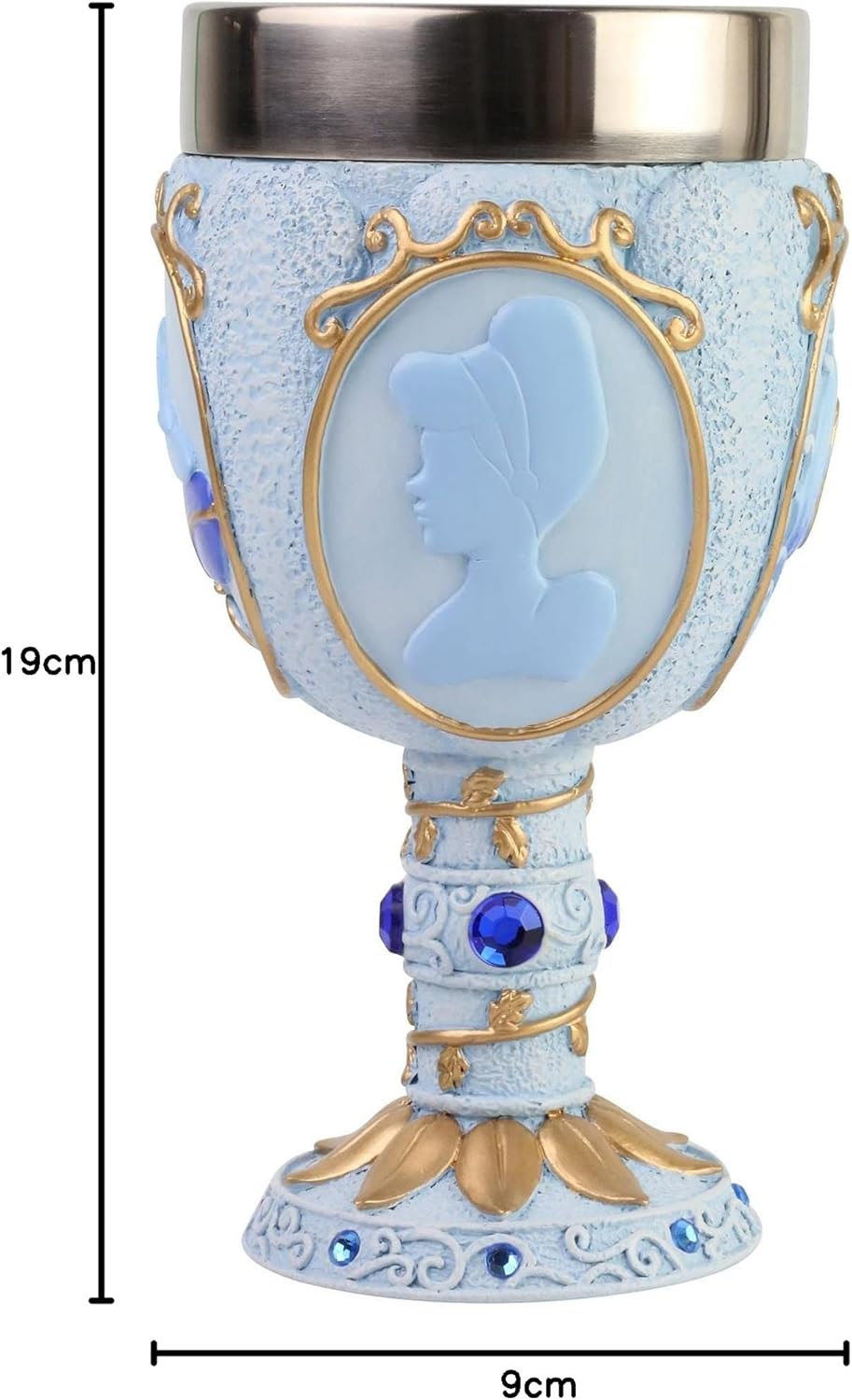ENESCO Disney Showcase Cinderella Castle Dekorativer Kelch, 18 cm, Mehrfarbig, 6007189