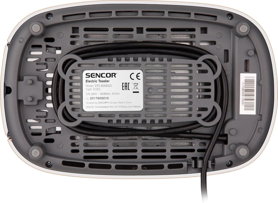 Sencor STS 6056GD Toaster, 2 Schlitze, 1000 W