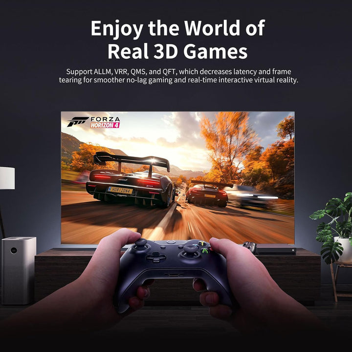 8K HDMI Glasfaserkabel 90M 48Gbps Super hohe Geschwindigkeit AOC Lichtleit 2.1 Kabel HDR eARC Dolby