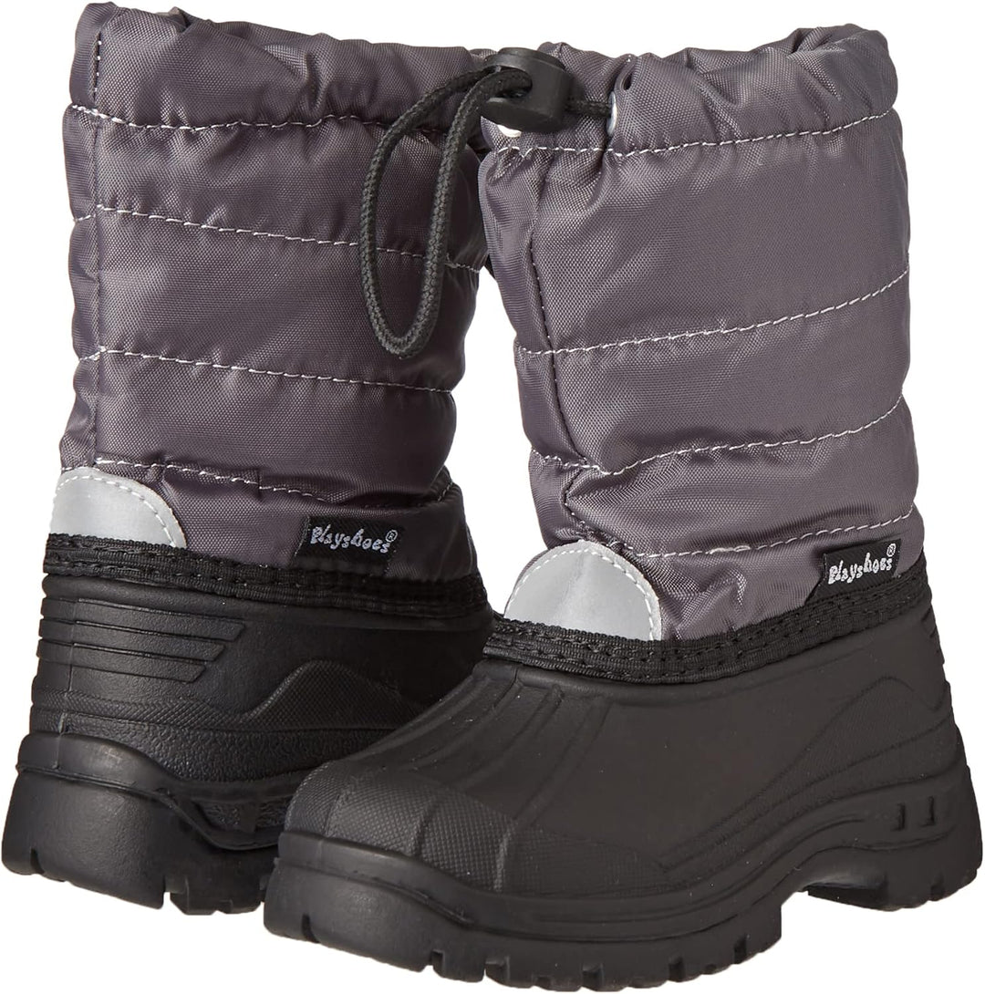 Playshoes Unisex Kinder Winter-Bootie Schneeschuh, Grau