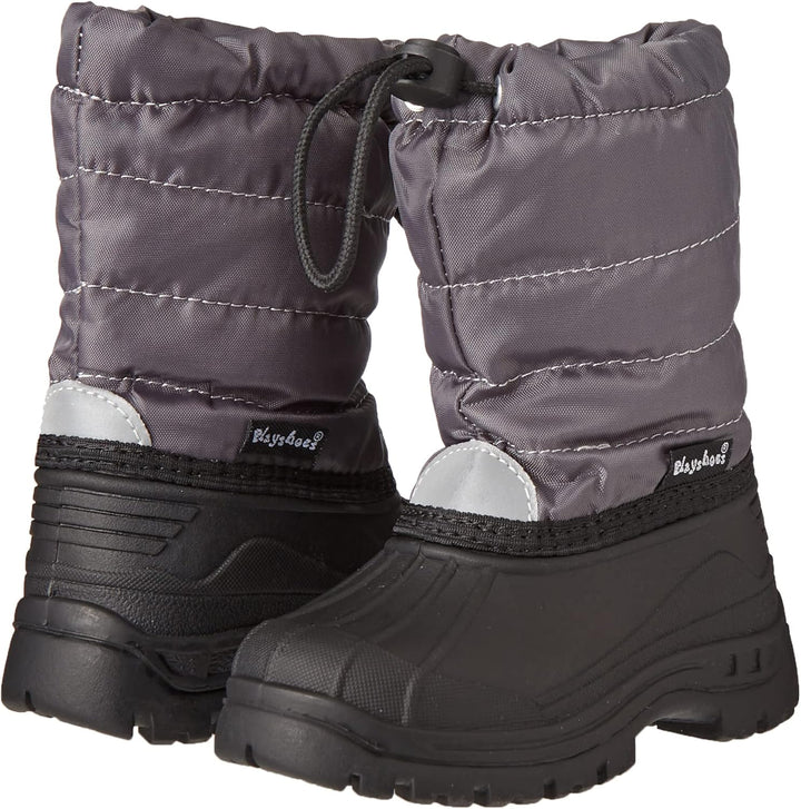 Playshoes Unisex Kinder Winter-Bootie Schneeschuh, Grau