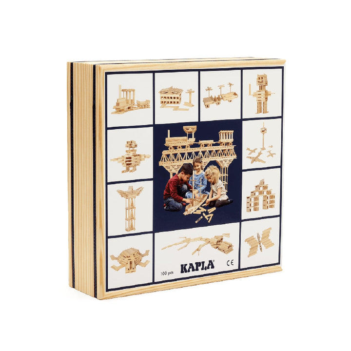 Kapla 100er Box Original Holz Bausteine Plättchen Klötze