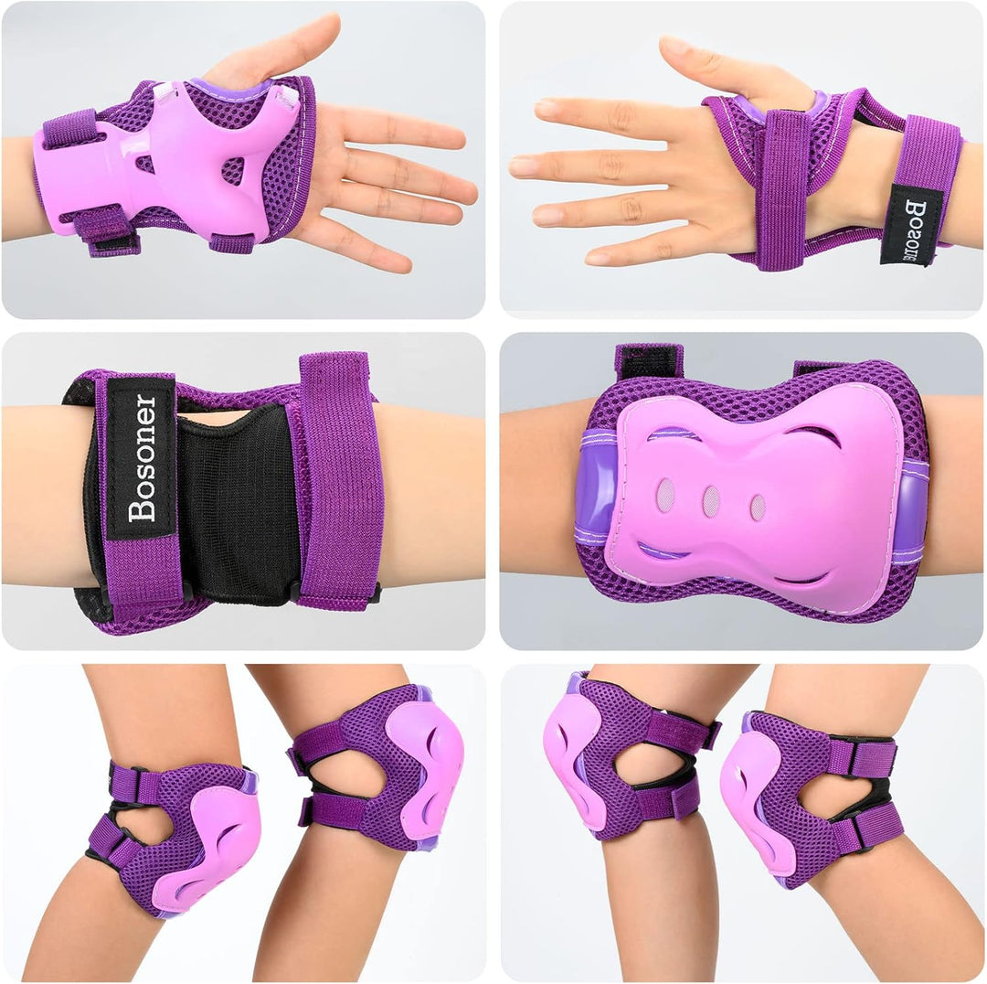 BOSONER Knieschoner Kinder Schoner Inliner Protektoren Schützer Inline Skates Knie Und Ellenbogensch