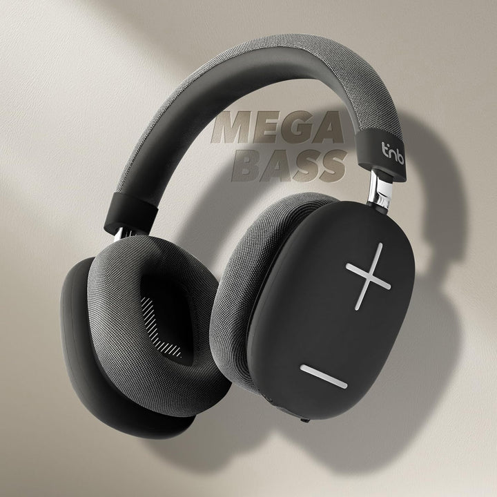T'nB Bounce Max - Neuer, komfortabler, runder Kopfhörer mit Bluetooth, Stereo-Sound mit integriertem