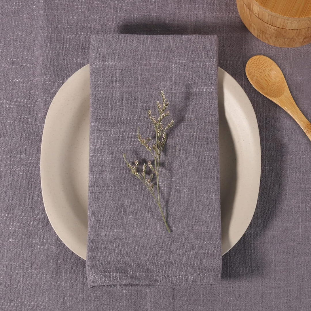Stoffservietten, 6er Pack Hochwertige Grau Servietten 40x40 cm, Tischdekoration Servietten Hochzeit