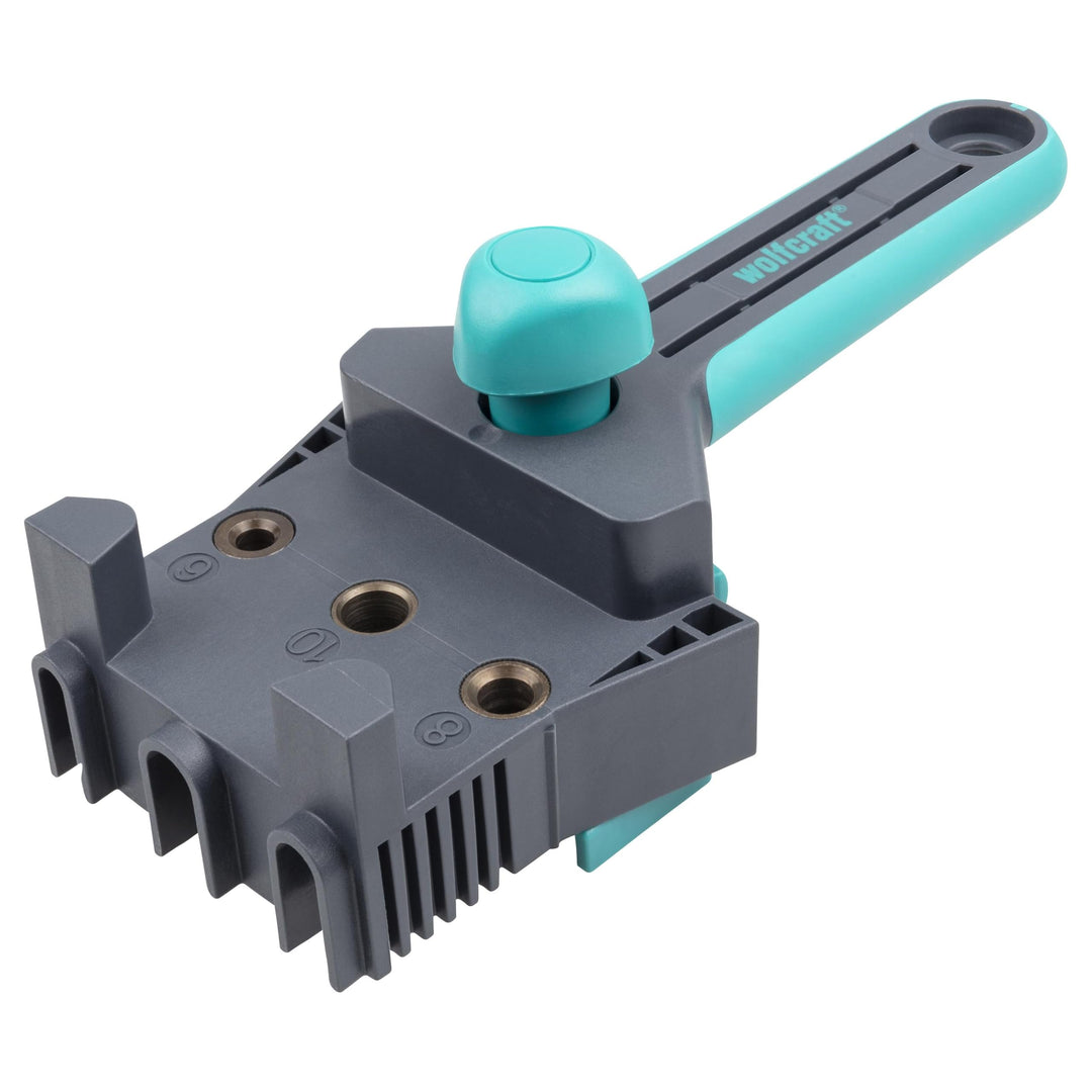 wolfcraft Meisterdübler Universal-Dübelhilfe 4640000 / Praktische Dübelhilfe für saubere Eck-, T- un