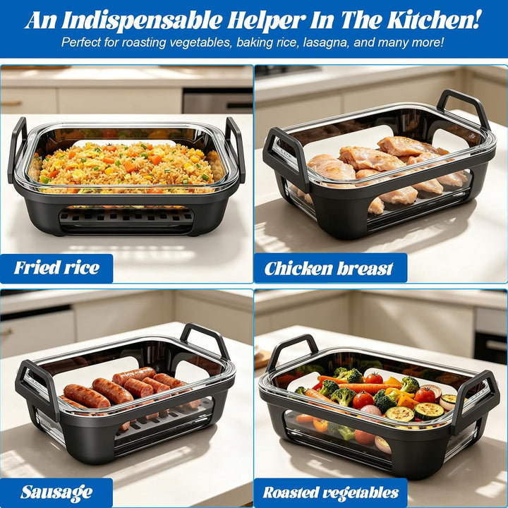 Auflaufform Airfryer für Ninja Heissluftfritteuse AF400EU/DZ400EU/AF500EU/COSORI Heissluftfritteuse