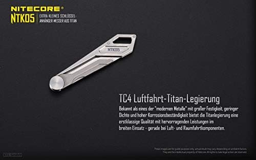 Nitecore Unisex P20iX taktische Hochleistungstaschenlampe, schwarz, Einheitsgrösse & NTK05 Ultra Tin