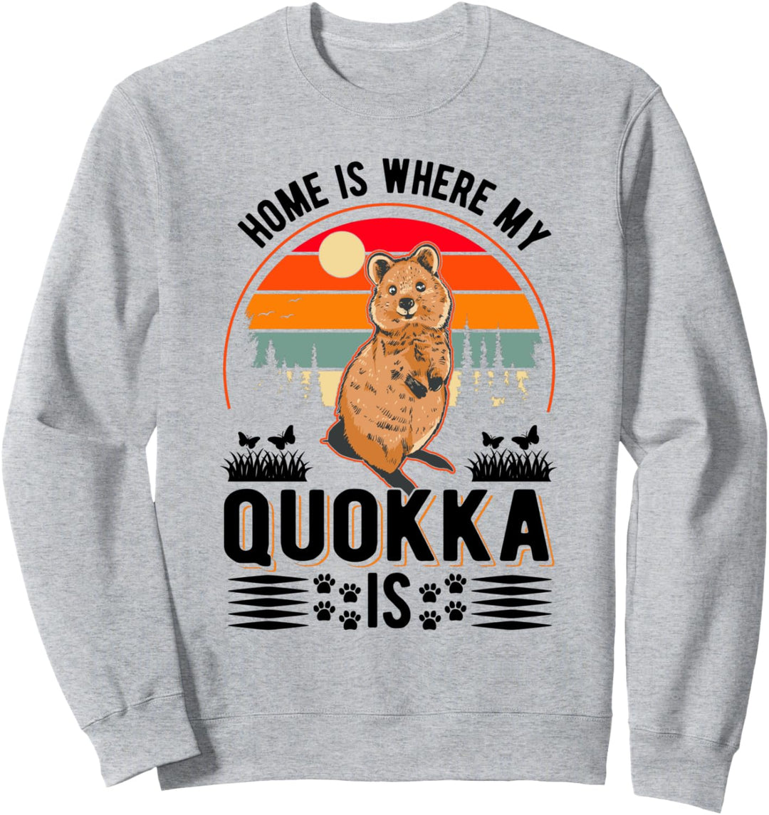 Home is where my Quokka is Kurzschwanzkänguru Quokka Sweatshirt