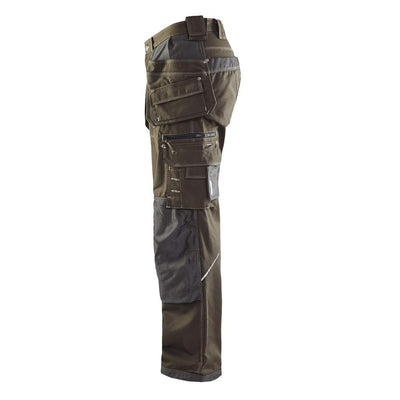 Blåkläder Workwear Bundhose Handwerker "1960", 1 Stück, C44, olivgrün / schwarz, 67-19601145-4599-C4