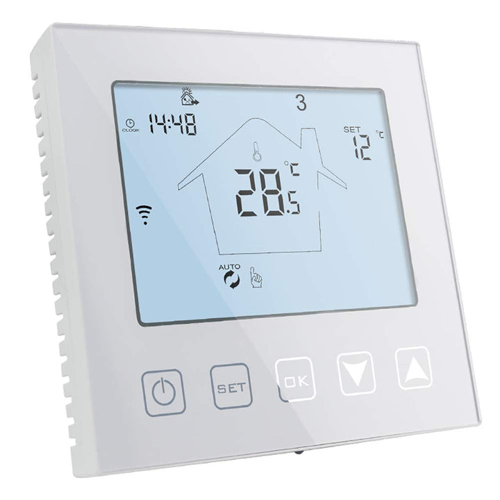 KETOTEK Smart Thermostat Fussbodenheizung Elektrisch WiFi 16A Alexa Google Assistant Kompatibel, Dig