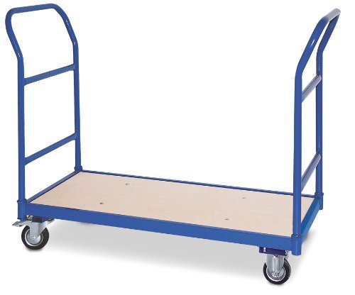 Schiebebügelwagen mit 2 Schiebebügeln, LxBxH 1140x500x890 mm, Tragkraft 250 kg, Gewicht 20 kg