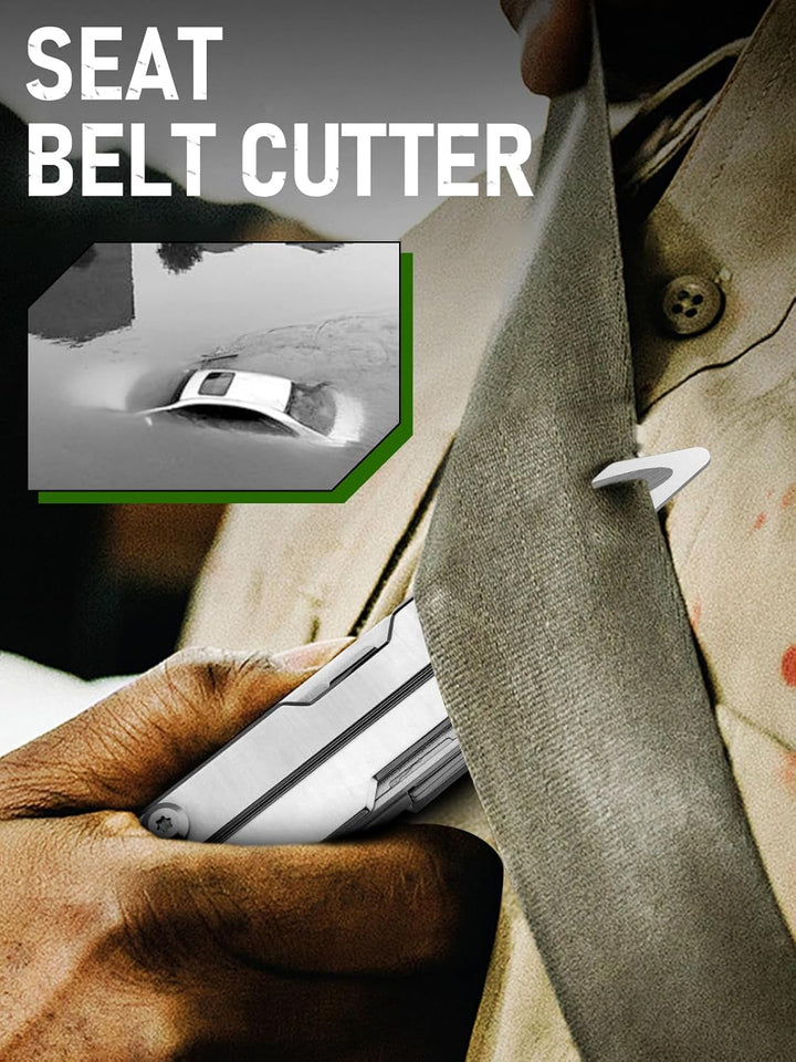 BIBURY Mini Multitool Zange Mit Unsichtbare Pinzette, 10 in 1 EDC Multi Tool Mit Glasbrecher Rückenc