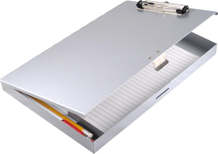 Saunders Tuff-Schreiber-Klemmbrett aus recyceltem Aluminium, Briefgrösse, silberfarben, 1 Klemmbrett