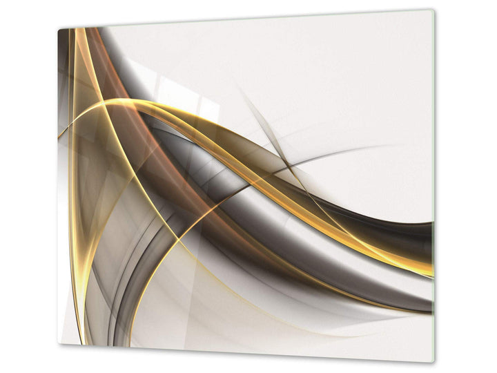Schneidbrett aus Hartglas und schützende Arbeitsoberfläche – Schneideplatten SINGLE mit 60 x 52 cm u