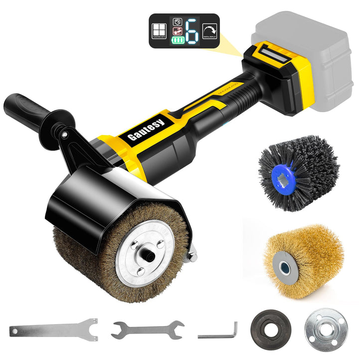 Akku-Bürstenschleifer Kompatibel mit Dewalt 20V, Bürstenlos 1300W, 8000RPM Satiniermaschine für Auss
