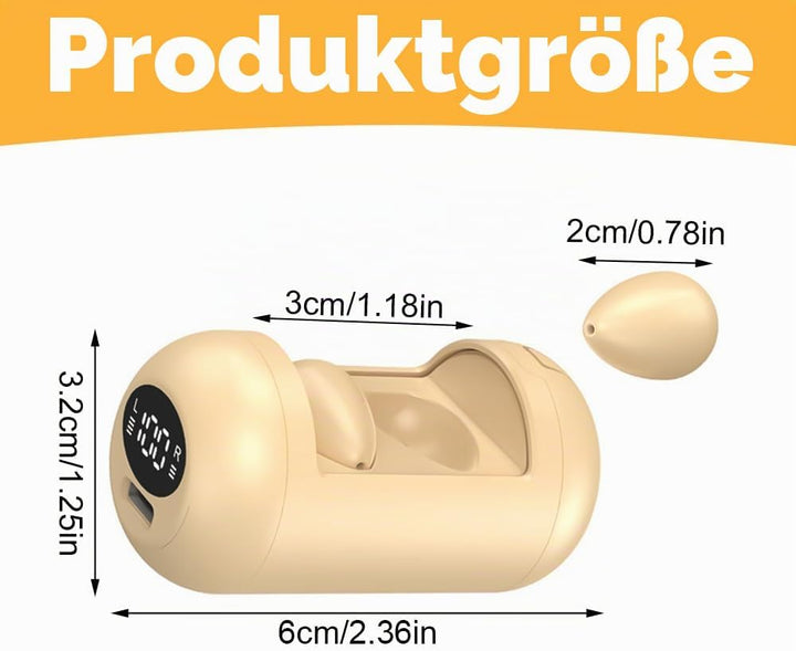 Mini Unsichtbare Kopfhörer Bluetooth Kabellos, Unsichtbare Kleine Schlaf Kopfhörer, In Ear Kleinste
