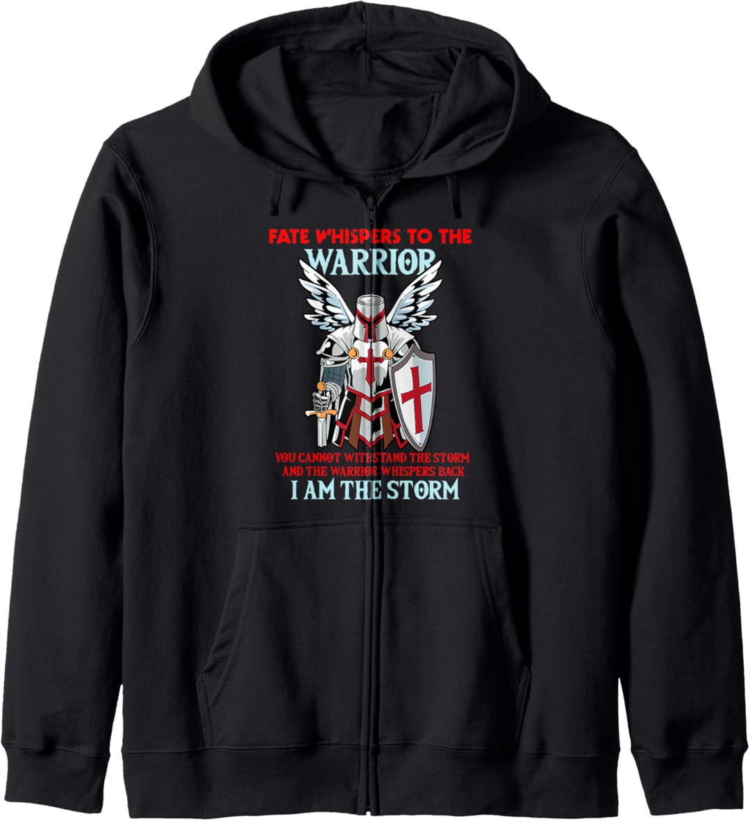 Ritter Templer Schild Geschenk Ich bin der Sturm Kapuzenjacke