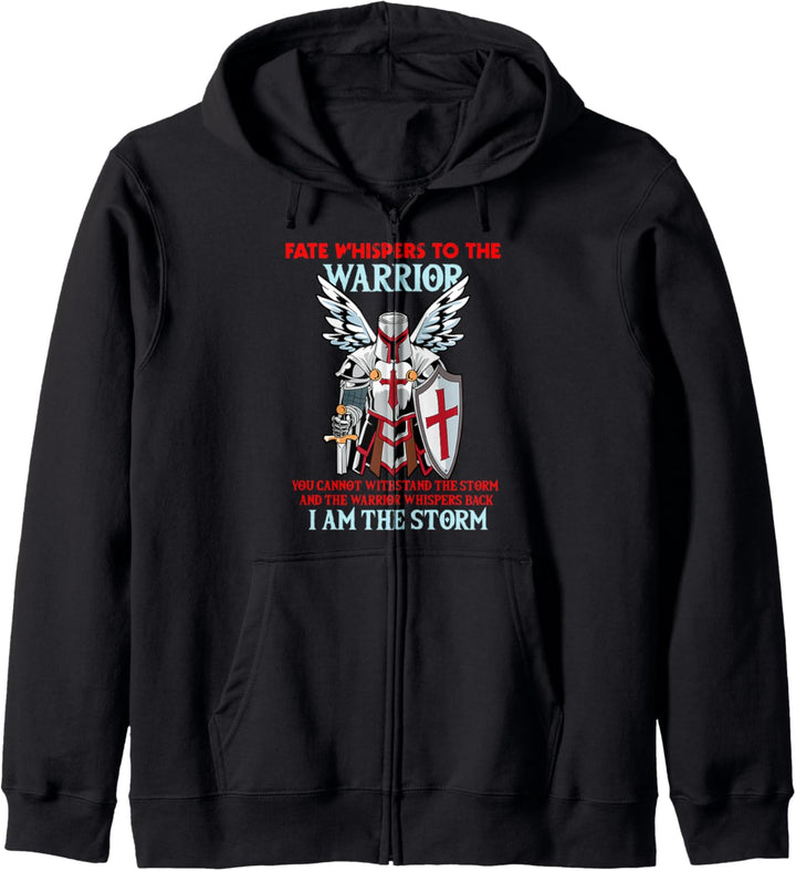 Ritter Templer Schild Geschenk Ich bin der Sturm Kapuzenjacke