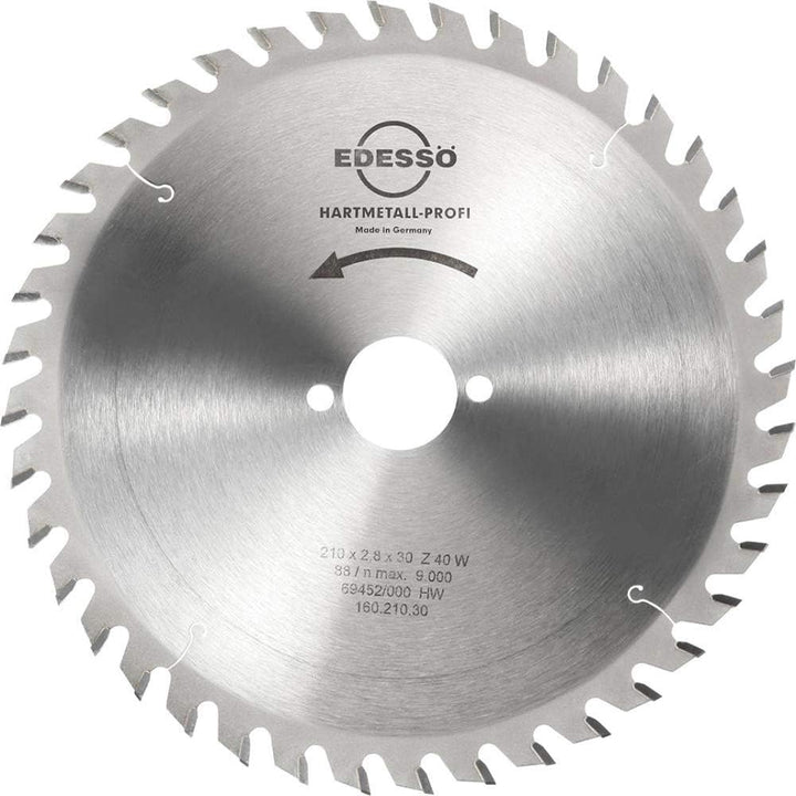 Edessö Kreissägeblatt-HM Profi 210 x 30 mm, 40 Zähne, 1.602103E+7