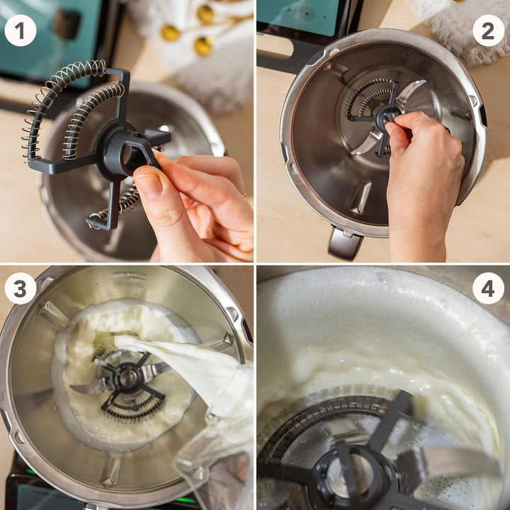 Milkimizer® Milchaufschäumer für Thermomix TM7, TM6, TM5 & TM31 • cremiger Milchschaum in Barista-Qu