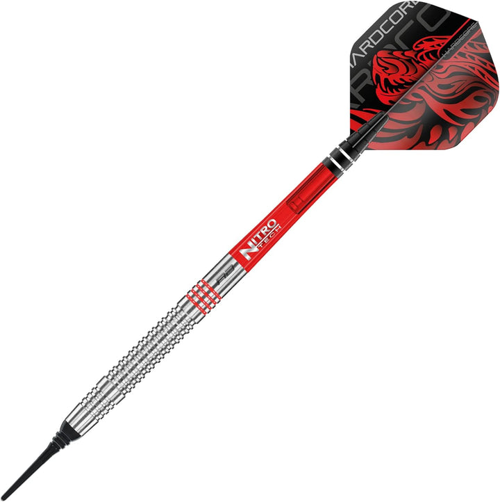 RED DRAGON Jonny Clayton Original Professional Tungsten Dartset mit Flights und Stielen 18.0 Gramm,