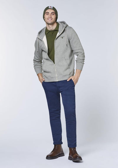 CHIEMSEE Sweatjacke mit Kapuze und Jumper-Motiven S Neutr. Gray, S Neutr. Gray