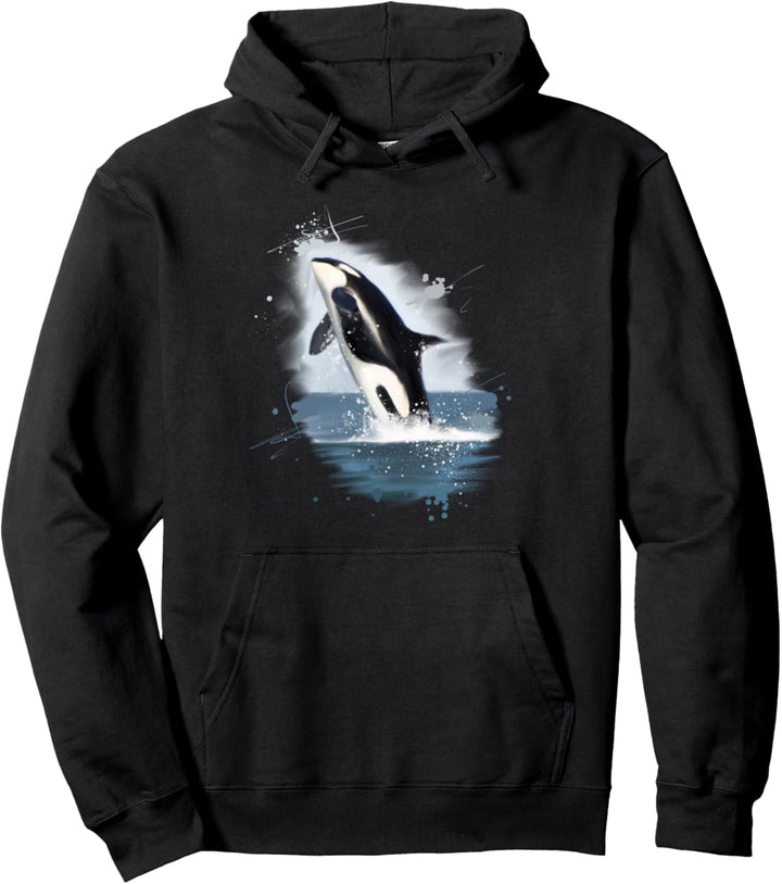 Killerwal Orcas Meer Leben Geschenk Pullover Hoodie