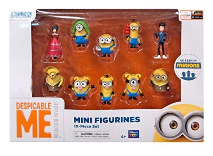 MTW Toys 3102100 - Original Minions, 10 verschiedene Spielfiguren, Grösse je Figur ca. 5 cm