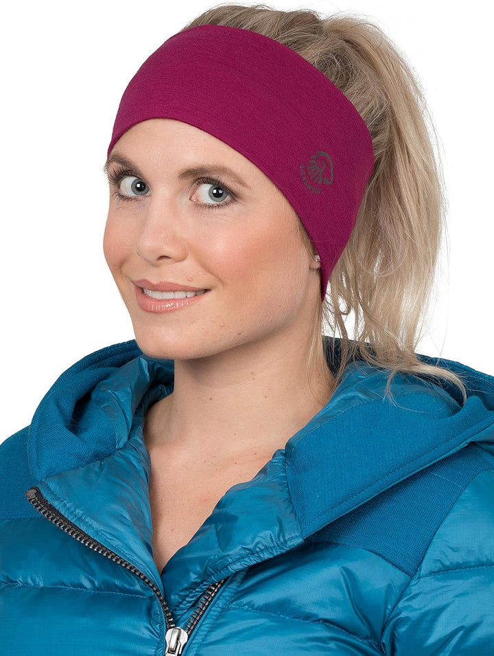 GIESSWEIN Stirnband Brentenjoch - Merino Jersey Headband, Damen &amp; Herren Ohrenwärmer aus 100% Merino