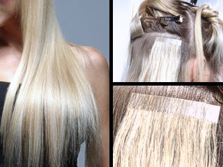 Invisible Tape In Extensions Echthaar Hair Extensions Haarverlängerung in Salon Qualität 10 Stück 45