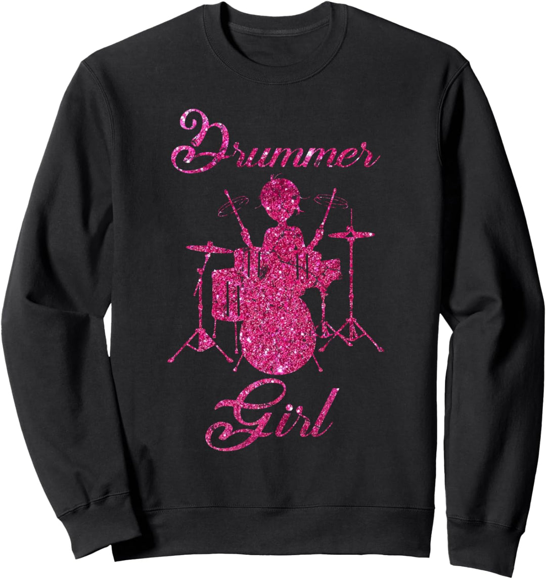 Drummer Girl Trommler Schlagzeuger Schlagzeugerin Sweatshirt