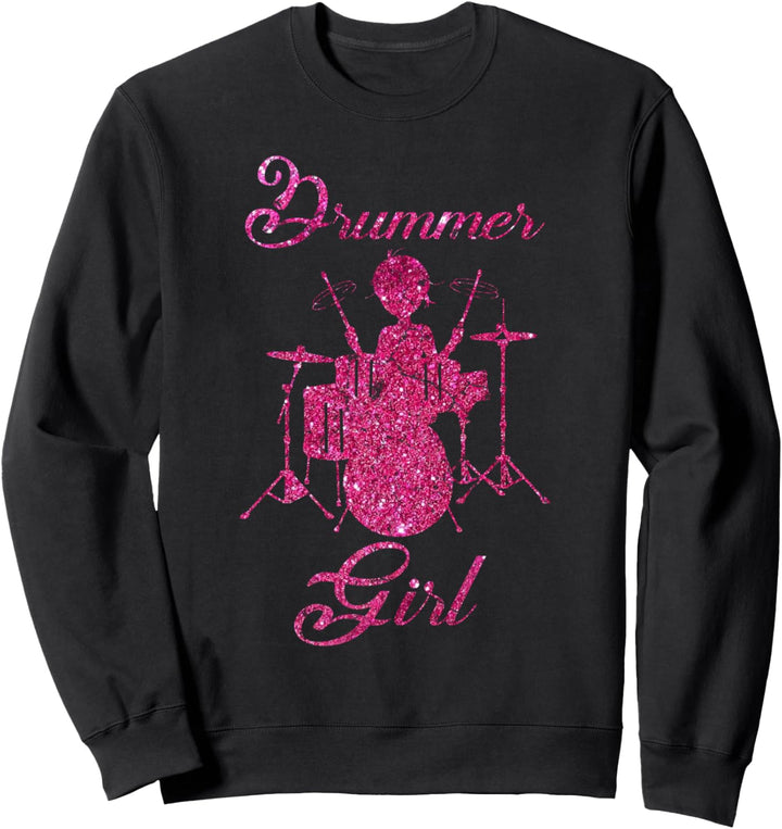 Drummer Girl Trommler Schlagzeuger Schlagzeugerin Sweatshirt