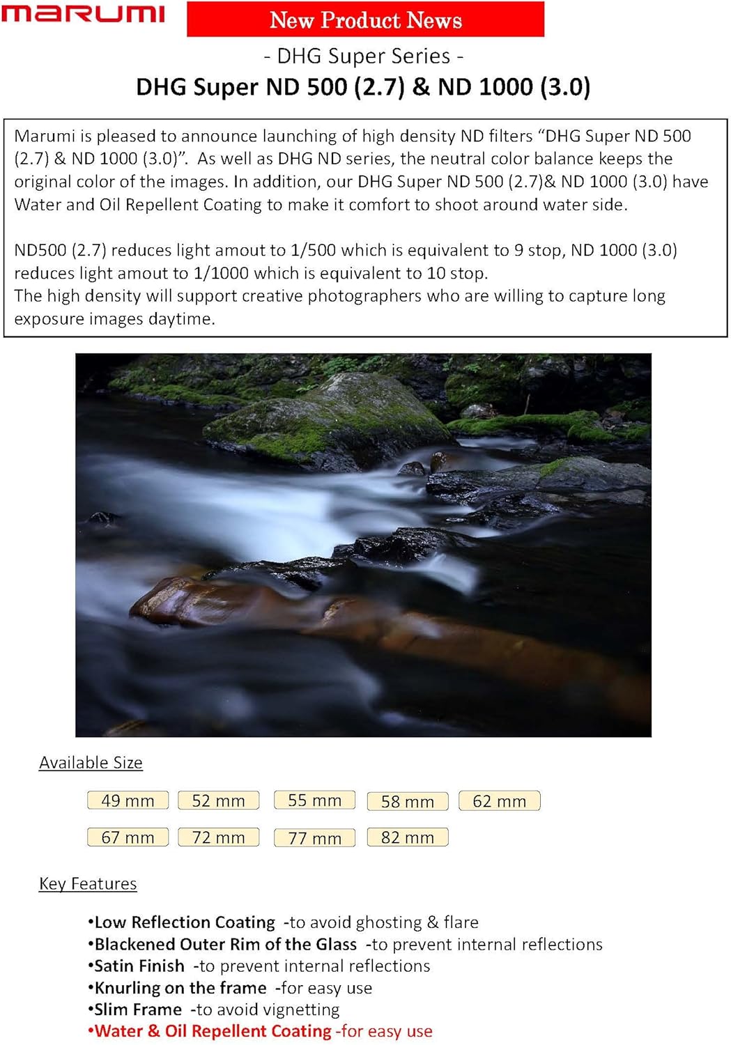 Marumi DHG Super ND1000 Graufilter 82 cm, 82 cm