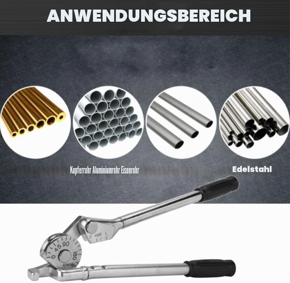 Biegezange,180 ° handliches Rohrbiegewerkzeug Professionelle Manuelle Rohrbiegemaschine für Rohre au