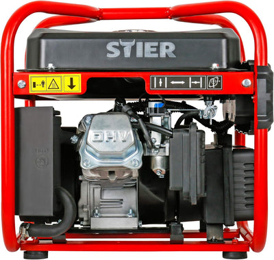 STIER Stromerzeuger SNS-200, Strom Generator, 10l Tankvolumen, 23 kg, Stromerezuger leise mit 65 dB(