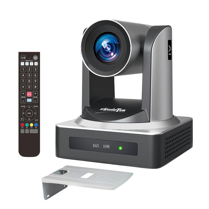 zowietek PTZ Kamera, AI Auto Tracking 1080P60 PoE, 30X optischer Zoom, 3G-SDI HDMI USB 3.0 LAN, Live
