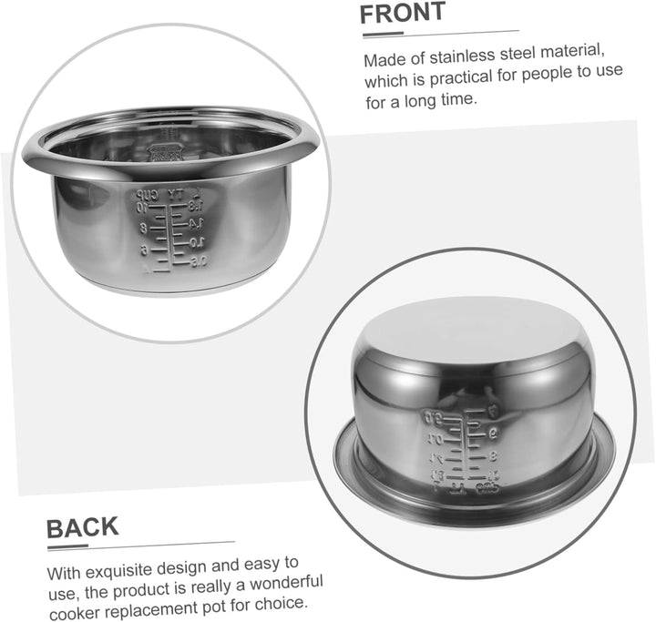MAGICLULU Innentopf Für Reiskocher Kochtopf-innentopf Aus Hochwertigen Materialien Reiskocher-ersatz