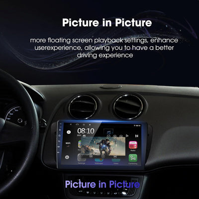EZoneTronics Carplay Android Autoradio Stereo für Seat Ibiza 6J 2009-2013 mit 9 Zoll kapazitivem Tou