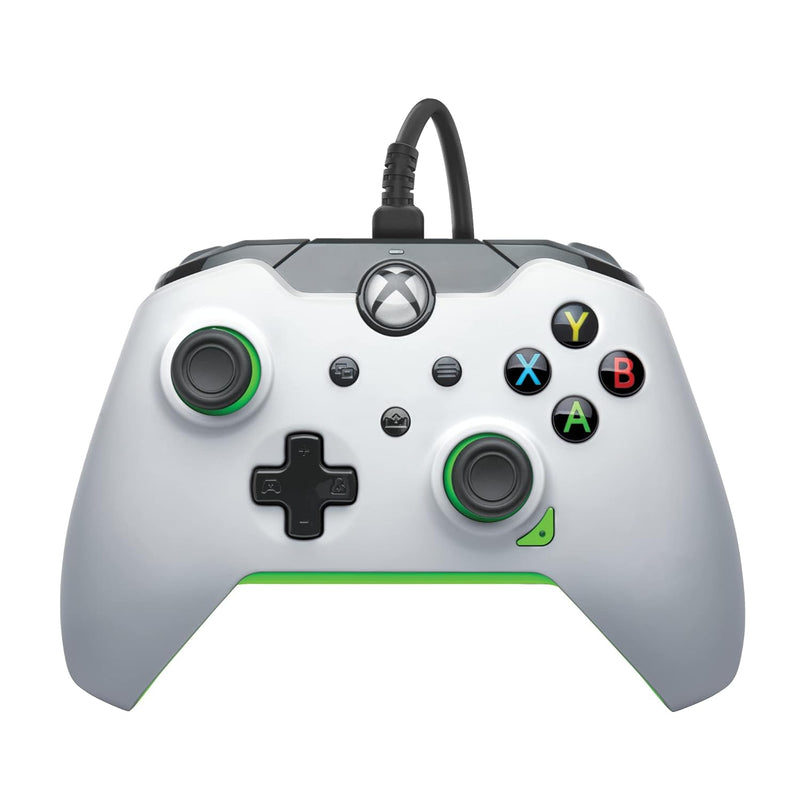 PDP verkabelt Controller Neon weiss für Xbox Series X|S, Gamepad, verkabelt Video Game Controller, G