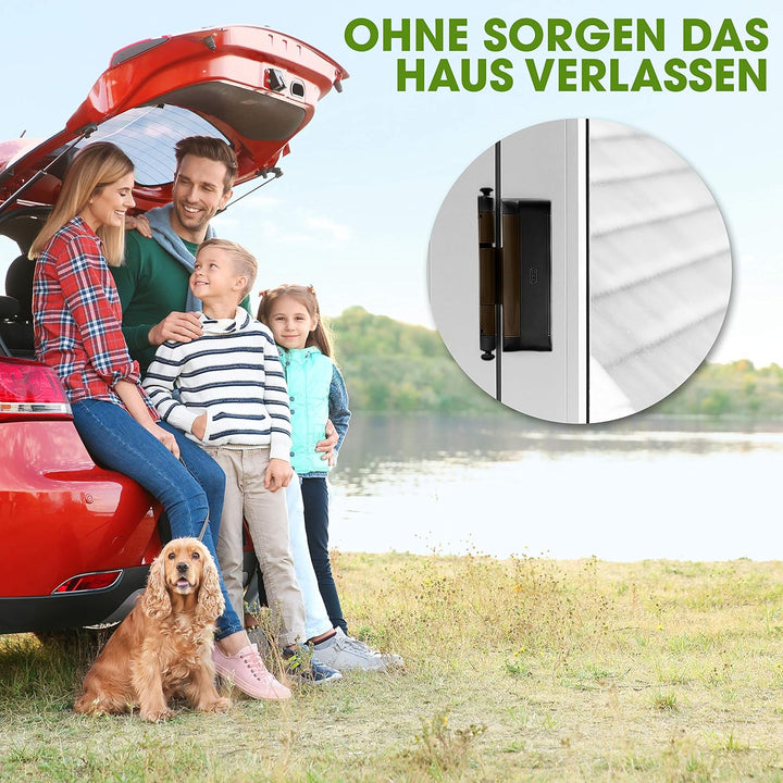 Cal Doublex XL - Fenstersicherung gegen Einbruch, auch für Balkontür, Terassentür Einbruchschutz, br